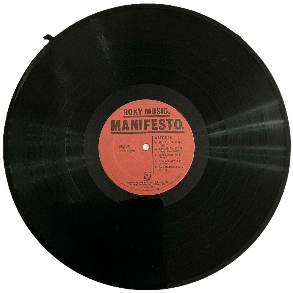 Roxy Music – Manifesto - Vinyl LP - 1979‎ ATCO SD 38-114 - Ultrasonic Cleaned - Picture 2 of 5